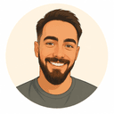 Illustrated portrait of Damian Forzani